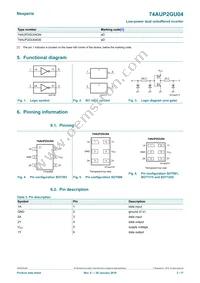 74AUP2GU04GF Datasheet Page 2