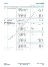 74AUP2GU04GF Datasheet Page 5