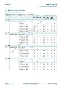 74AUP2GU04GF Datasheet Page 6