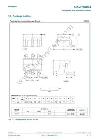 74AUP2GU04GF Datasheet Page 10