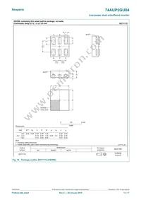 74AUP2GU04GF Datasheet Page 13