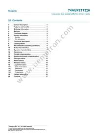 74AUP2T1326GF Datasheet Page 17