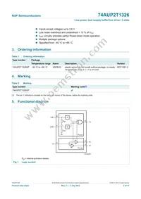 74AUP2T1326GF Datasheet Page 3