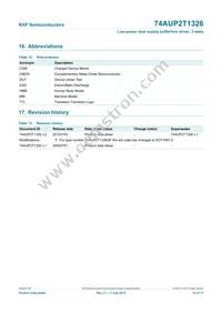 74AUP2T1326GF Datasheet Page 15