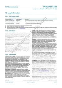 74AUP2T1326GF Datasheet Page 16