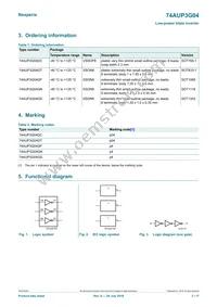 74AUP3G04GD Datasheet Page 2