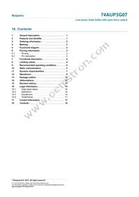 74AUP3G07DCH Datasheet Page 18