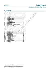 74AUP3G14GNX Datasheet Page 21