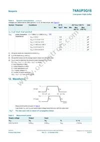74AUP3G16DCH Datasheet Page 9