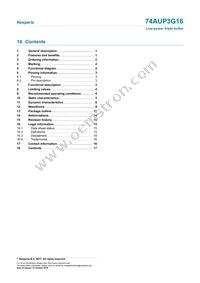 74AUP3G16DCH Datasheet Page 17