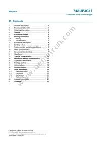 74AUP3G17GNX Datasheet Page 22