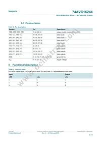 74AVC16244DGG Datasheet Page 4
