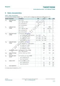 74AVC16244DGG Datasheet Page 6