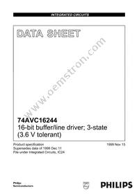 74AVC16244DGG Datasheet Page 2