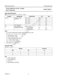 74AVC16244DGG Datasheet Page 4