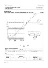 74AVC16244DGG Datasheet Page 11