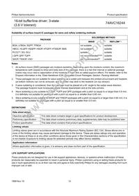 74AVC16244DGG Datasheet Page 13