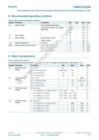 74AVC16334ADGG Datasheet Page 5