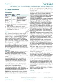 74AVC16334ADGG Datasheet Page 13