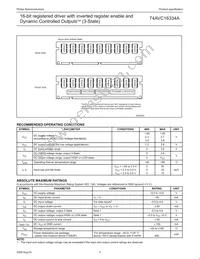 74AVC16334ADGG Datasheet Page 5