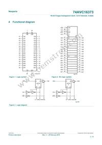 74AVC16373DGG Datasheet Page 2