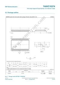 74AVC16374DGG Datasheet Page 13