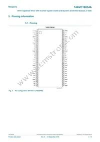 74AVC16834ADGG Datasheet Page 3