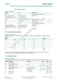 74AVC16834ADGG Datasheet Page 4