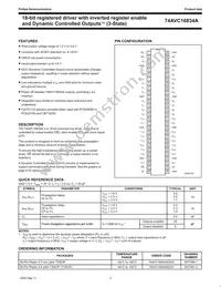 74AVC16834ADGV Datasheet Page 3