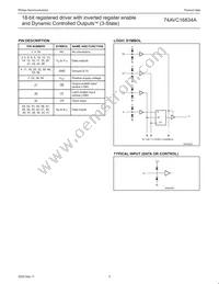 74AVC16834ADGV Datasheet Page 4