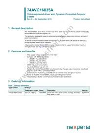 74AVC16835ADGG Datasheet Cover