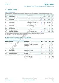 74AVC16835ADGG Datasheet Page 5