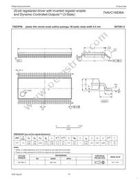 74AVC16836ADGV Datasheet Page 11