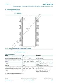 74AVC16T245EV/G Datasheet Page 4