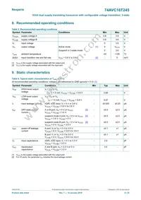 74AVC16T245EV/G Datasheet Page 6