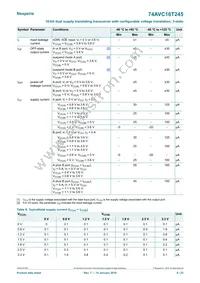 74AVC16T245EV/G Datasheet Page 8