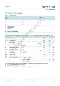74AVC1T1022DPJ Datasheet Page 5