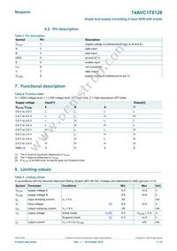 74AVC1T8128GSX Datasheet Page 3