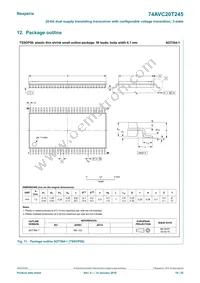 74AVC20T245BX Datasheet Page 19