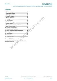 74AVC20T245BX Datasheet Page 22