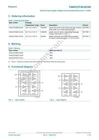74AVC2T45GD-Q100H Datasheet Page 2