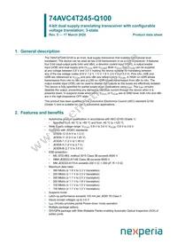 74AVC4T245BQ-Q100X Datasheet Cover