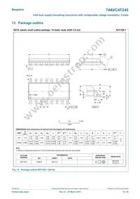 74AVC4T245D Datasheet Page 19