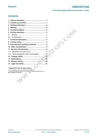 74AVC4T3144GU12X Datasheet Page 22