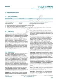 74AVC4T774PWJ Datasheet Page 22