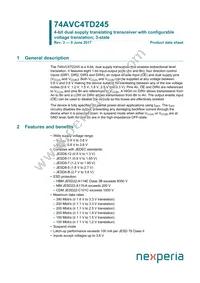 74AVC4TD245GU Datasheet Cover