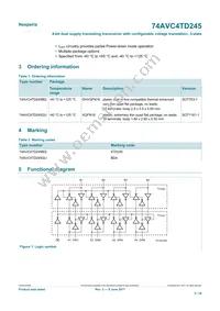 74AVC4TD245GU Datasheet Page 2