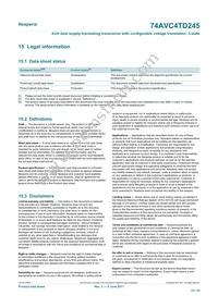 74AVC4TD245GU Datasheet Page 22