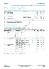 74AVC8T245BQ-Q100J Datasheet Page 5