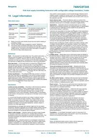 74AVC8T245BQ-Q100J Datasheet Page 22